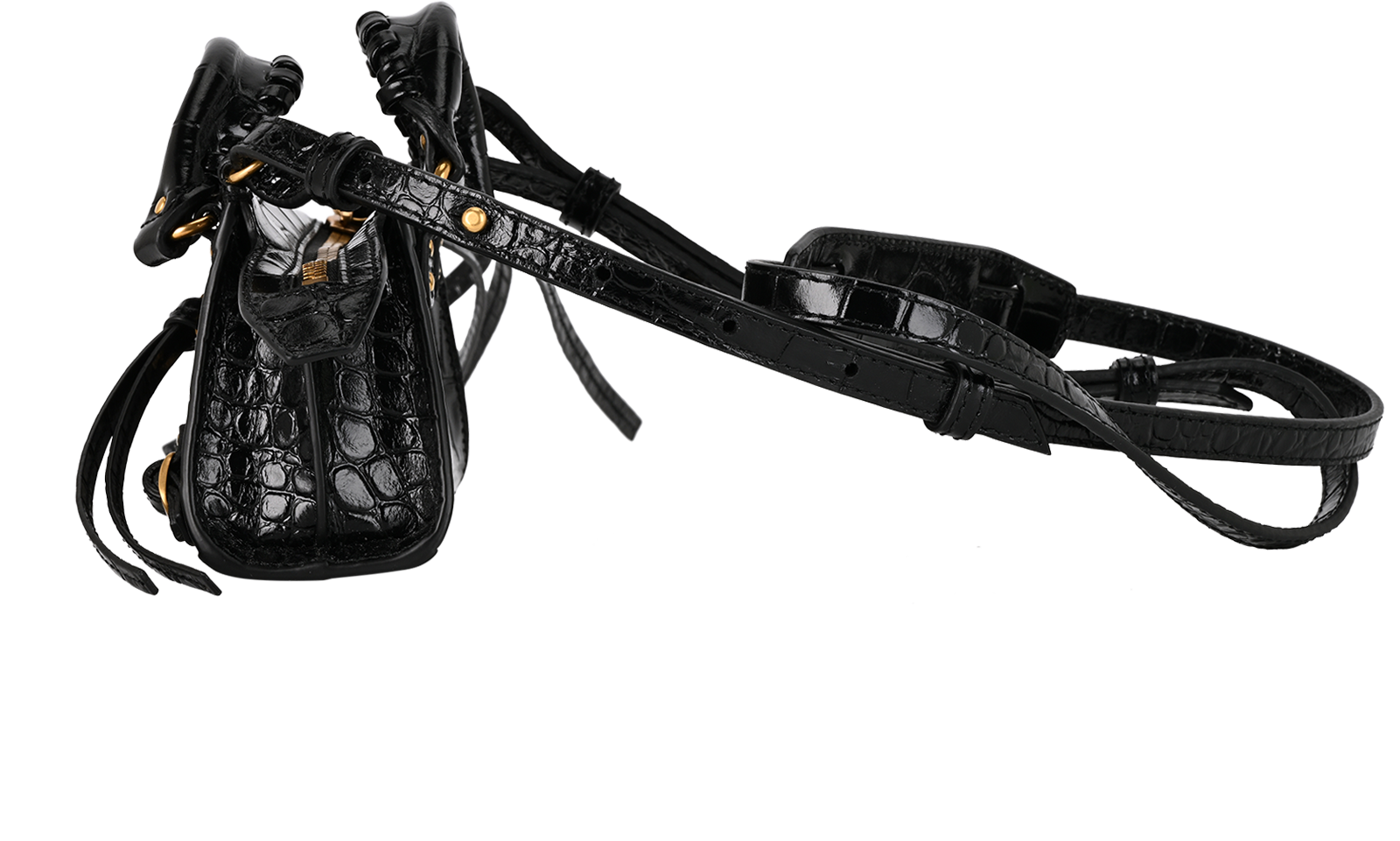 Nano City Bag, &pound;850, Handbags, Black, Leather, Bottom view